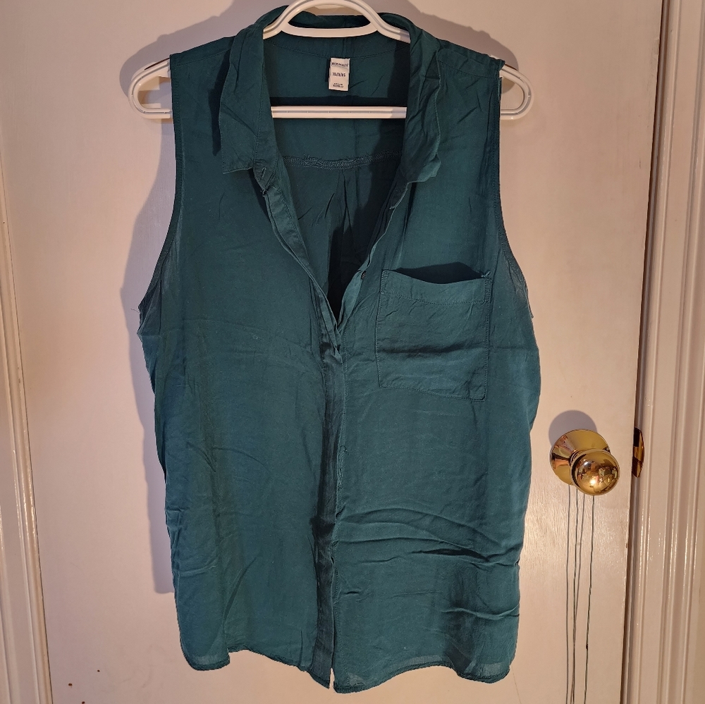 Women's Old Navy teal sleeveless top XL